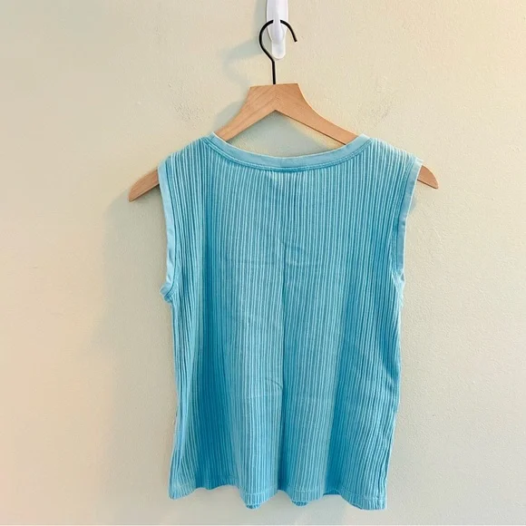Ariat Ribbed Pocket Tank Top Bundle Womens Size Medium White Aqua Tanktops - Picture 6 of 13